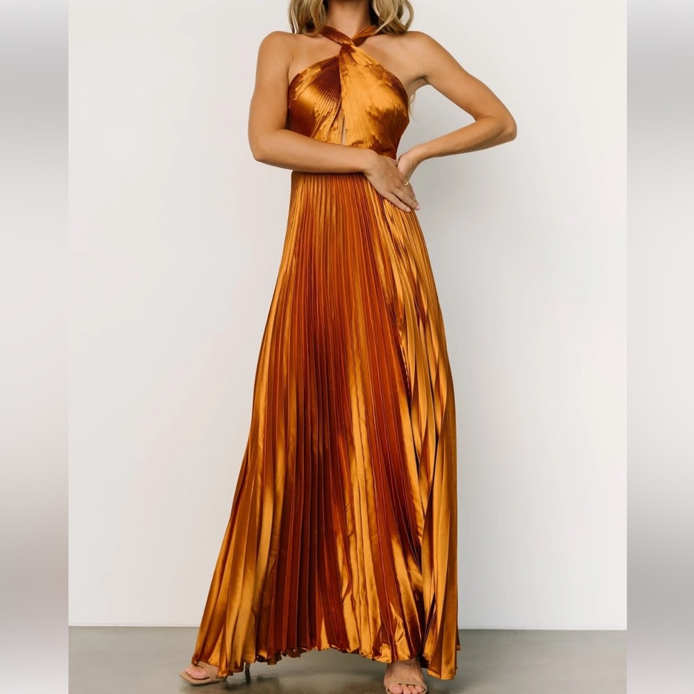 Rust/Copper maxi dress - brand new with tags!